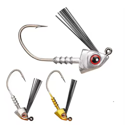 Anzuelos Jig Head con 4 Agujas Reforzadas – Sin Enredos
