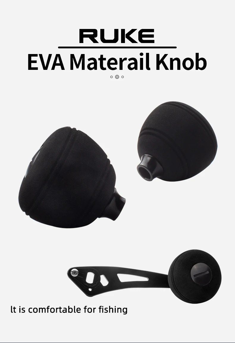 perilla de mano EVA negra