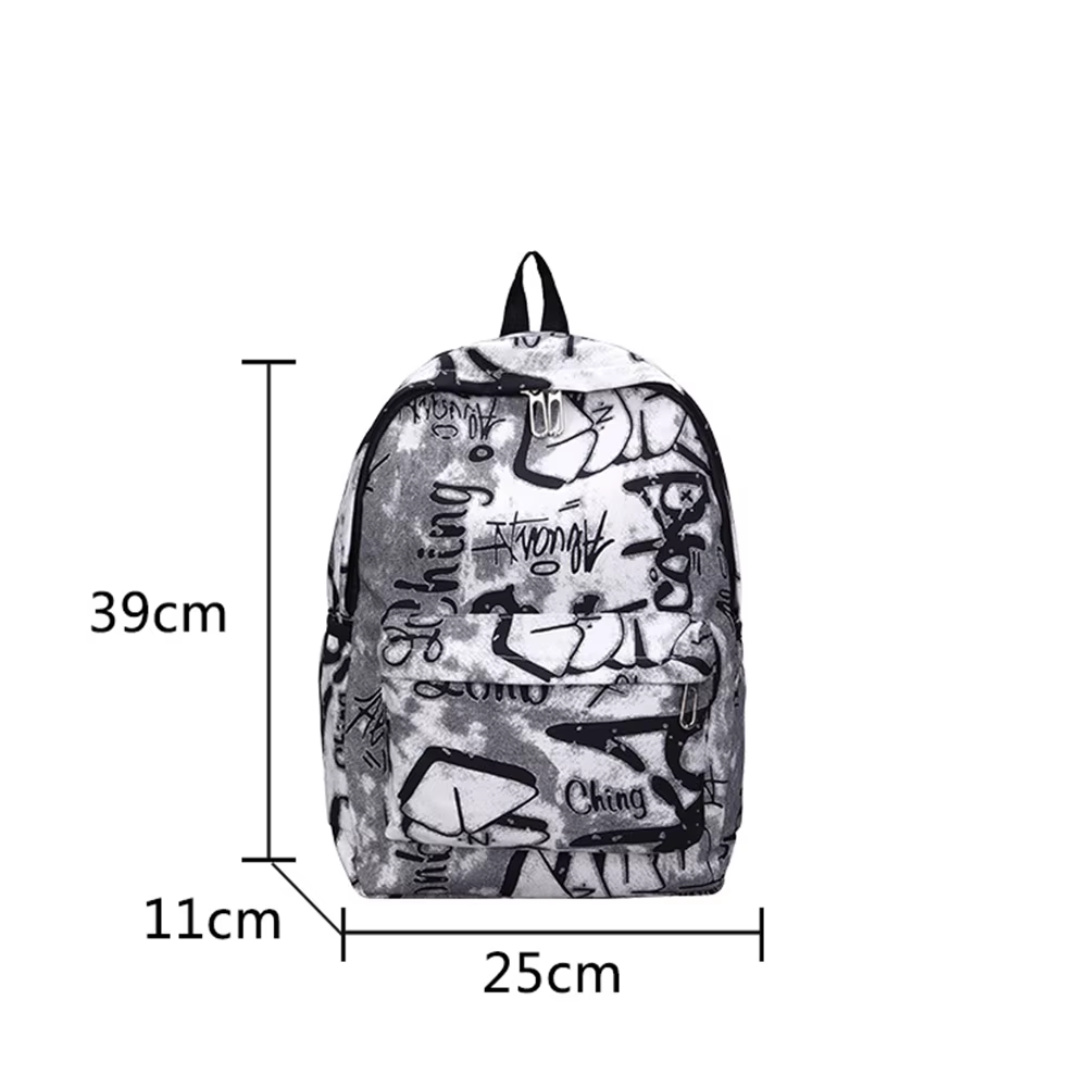 Mochila mujer nylon graffiti impermeable gran capacidad escolar - imagen 5