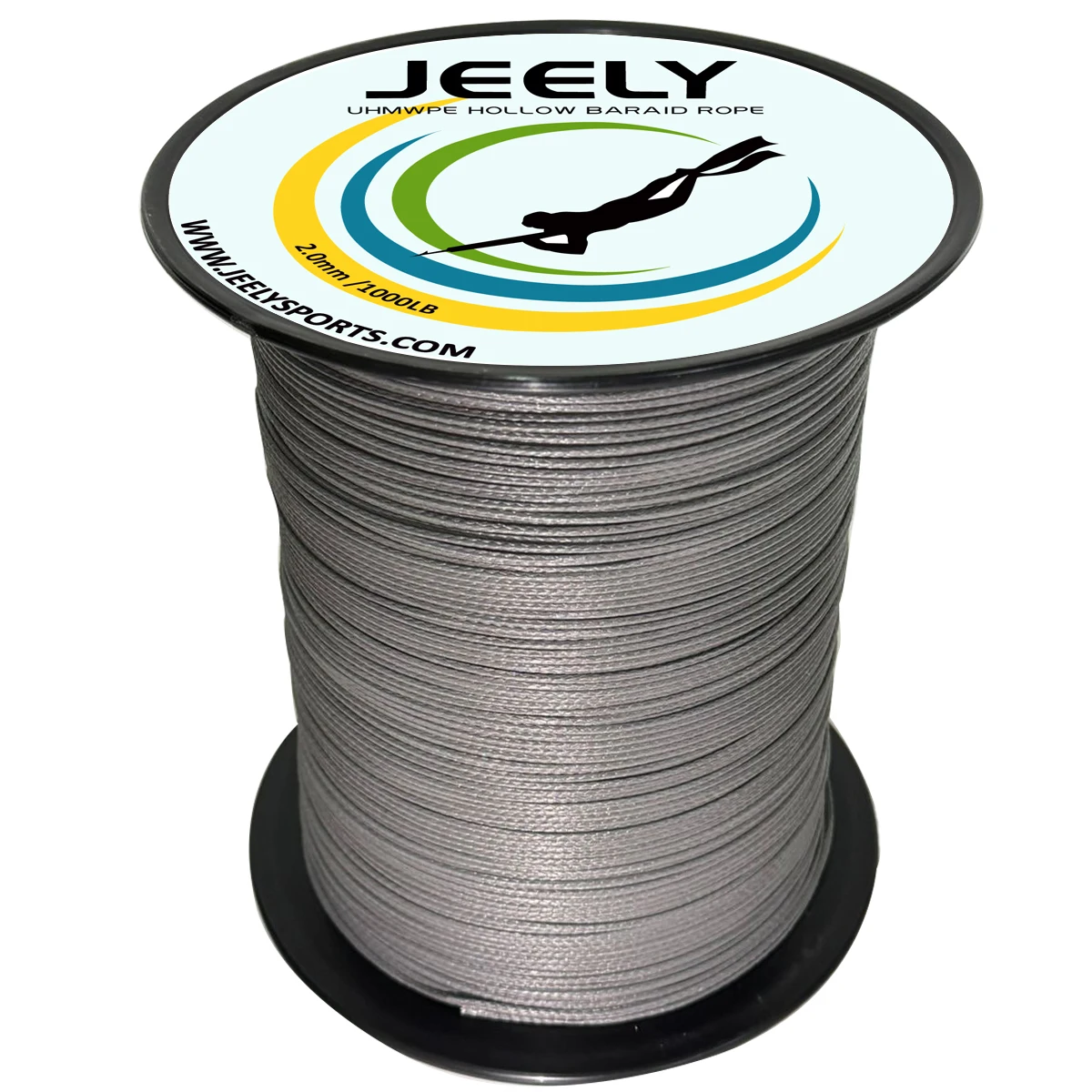 JEELY Línea trenzada UHMWPE hueca 50 m 2 mm - submarina 1000 lb - imagen 5