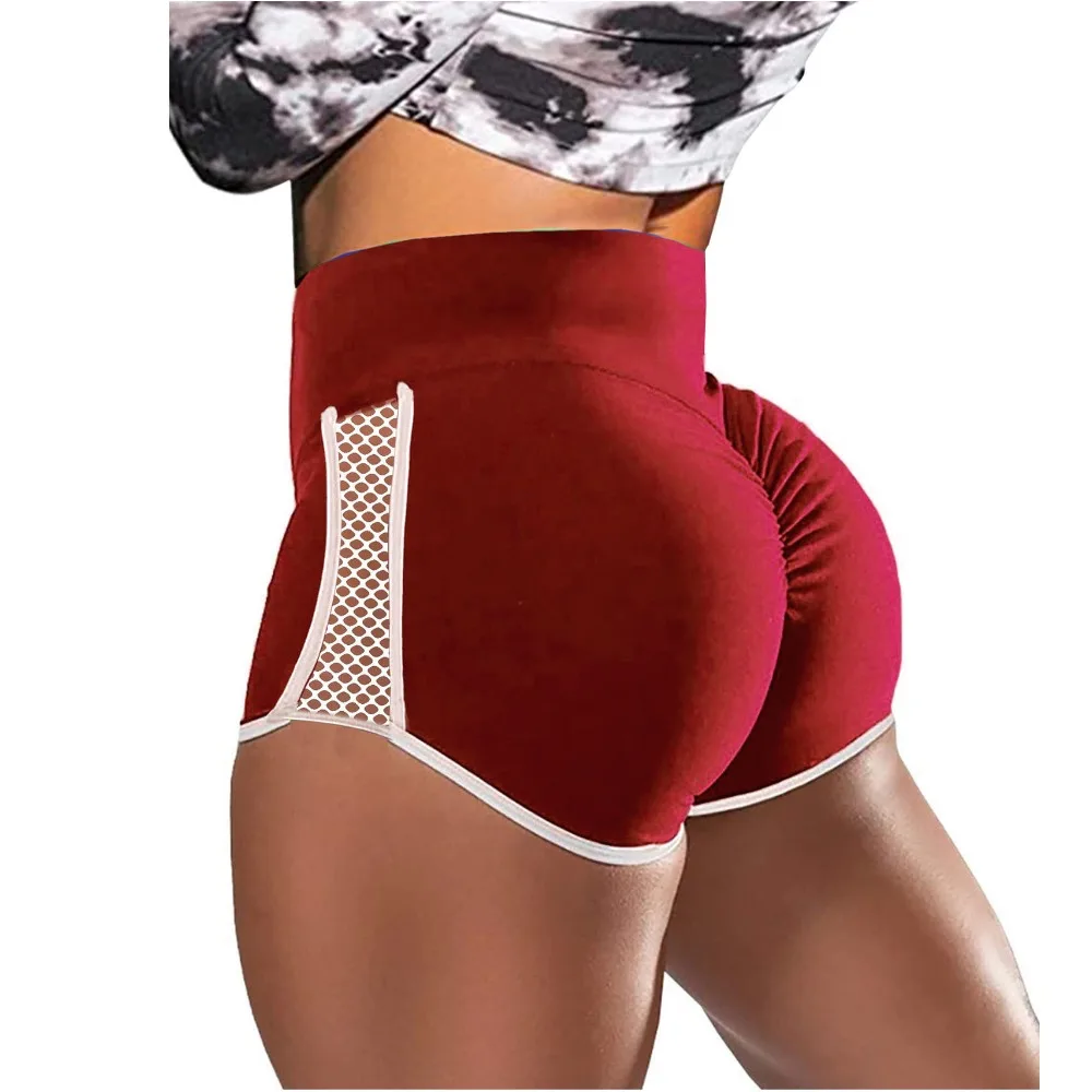 Pantalones cortos deportivos mujer cintura alta secado rápido - imagen 3