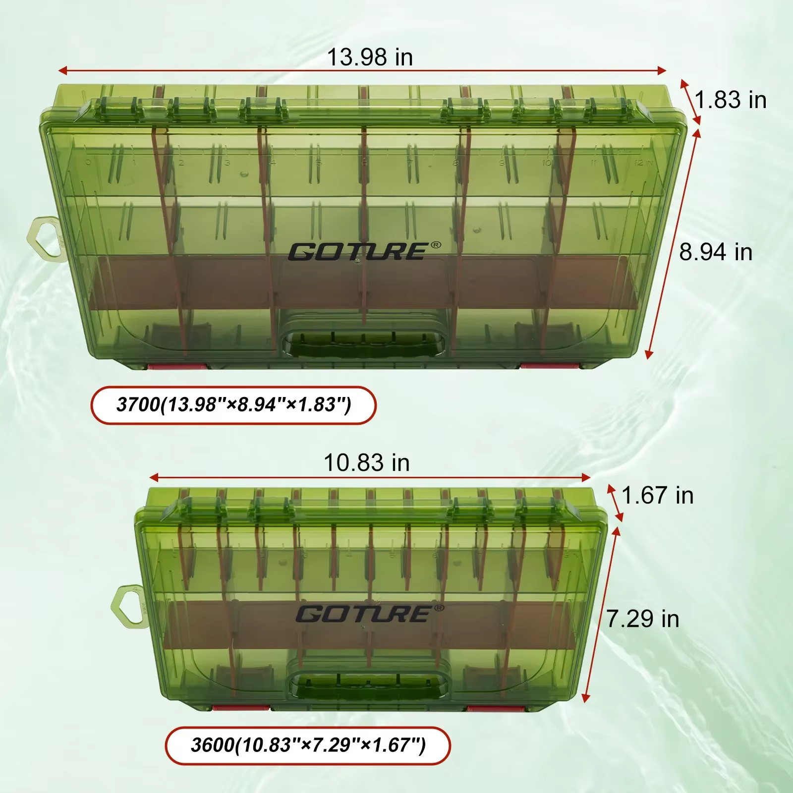 Organizador Goture 3600/3700 para anzuelos y aparejos de pesca - imagen 4