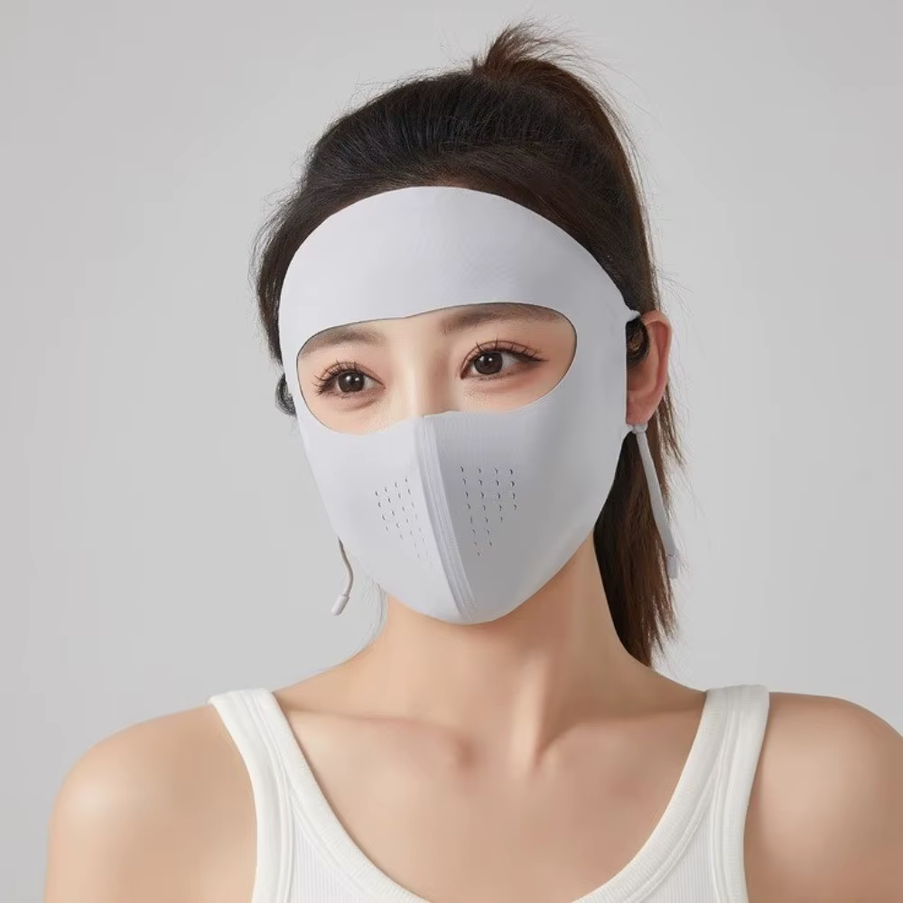 Máscara Facial UV Ajustable sin Costuras para Pesca al Aire Libre