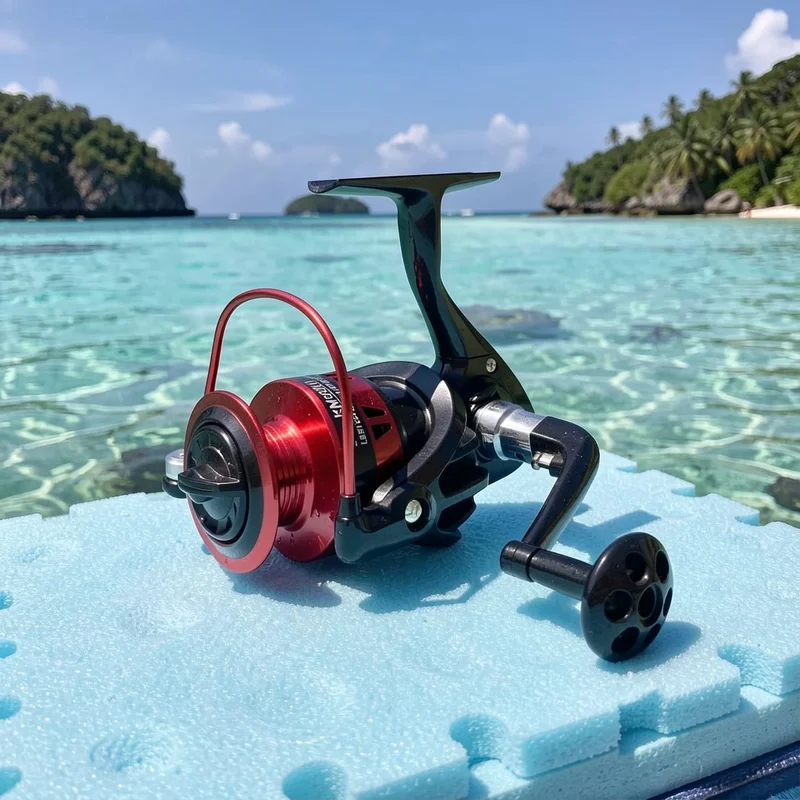 Carrete de pesca ultraligero con engranaje de potencia y rodillo - imagen 5