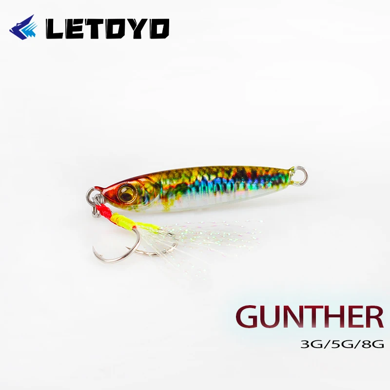 LETOYO Señuelo Cuchara de metal para lubina – Jigging lento - imagen 2