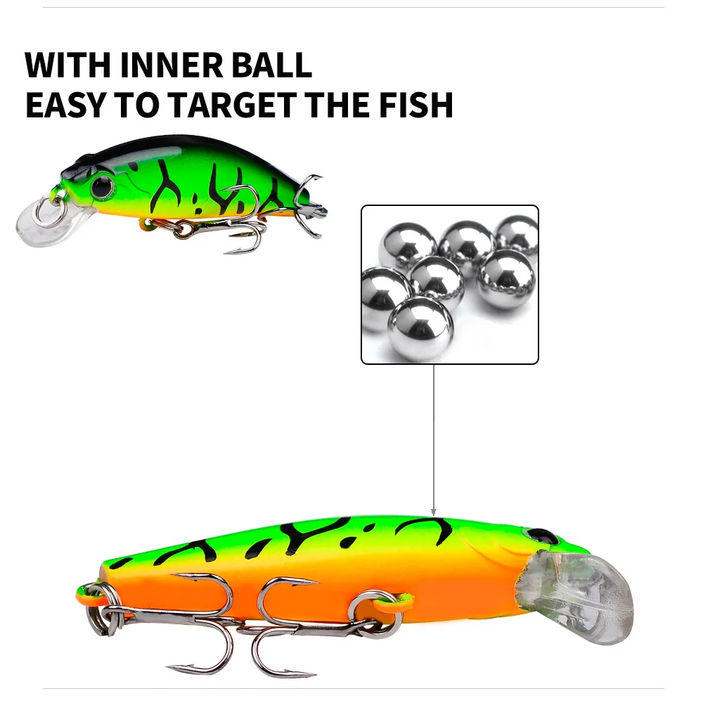 Wobler minnow hundido para trucha jerkbait y crank