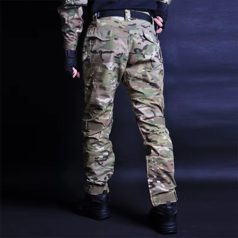 Pantalones tácticos camuflaje con refuerzos de rodilla – Outdoor resistente - imagen 3