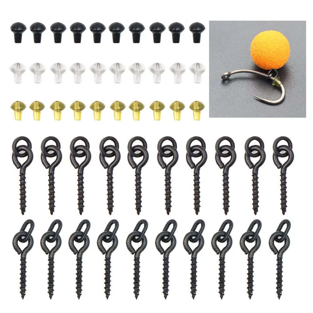 Kit Ronnie Rig para carpa: tornillos boilie, anzuelo con cuentas - imagen 3
