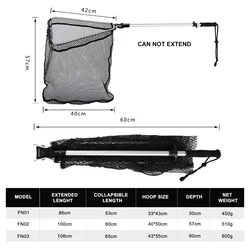 Sacadera Telescópica de Pesca Goture – Aluminio con Malla Plegable