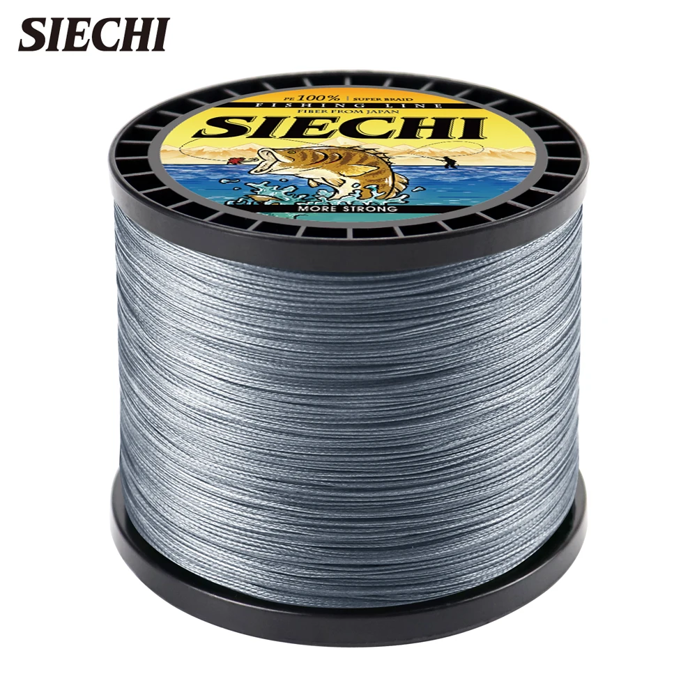 SIECHI Línea de pesca trenzada PE multifilamento suave y resistente - imagen 3