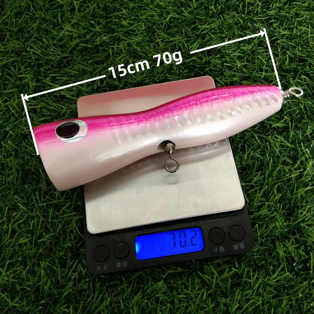 Crankbait minnow de madera cebo duro para lubina, lucio y trucha - imagen 2