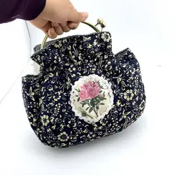 Marco metálico vintage para bolso con cierre de beso