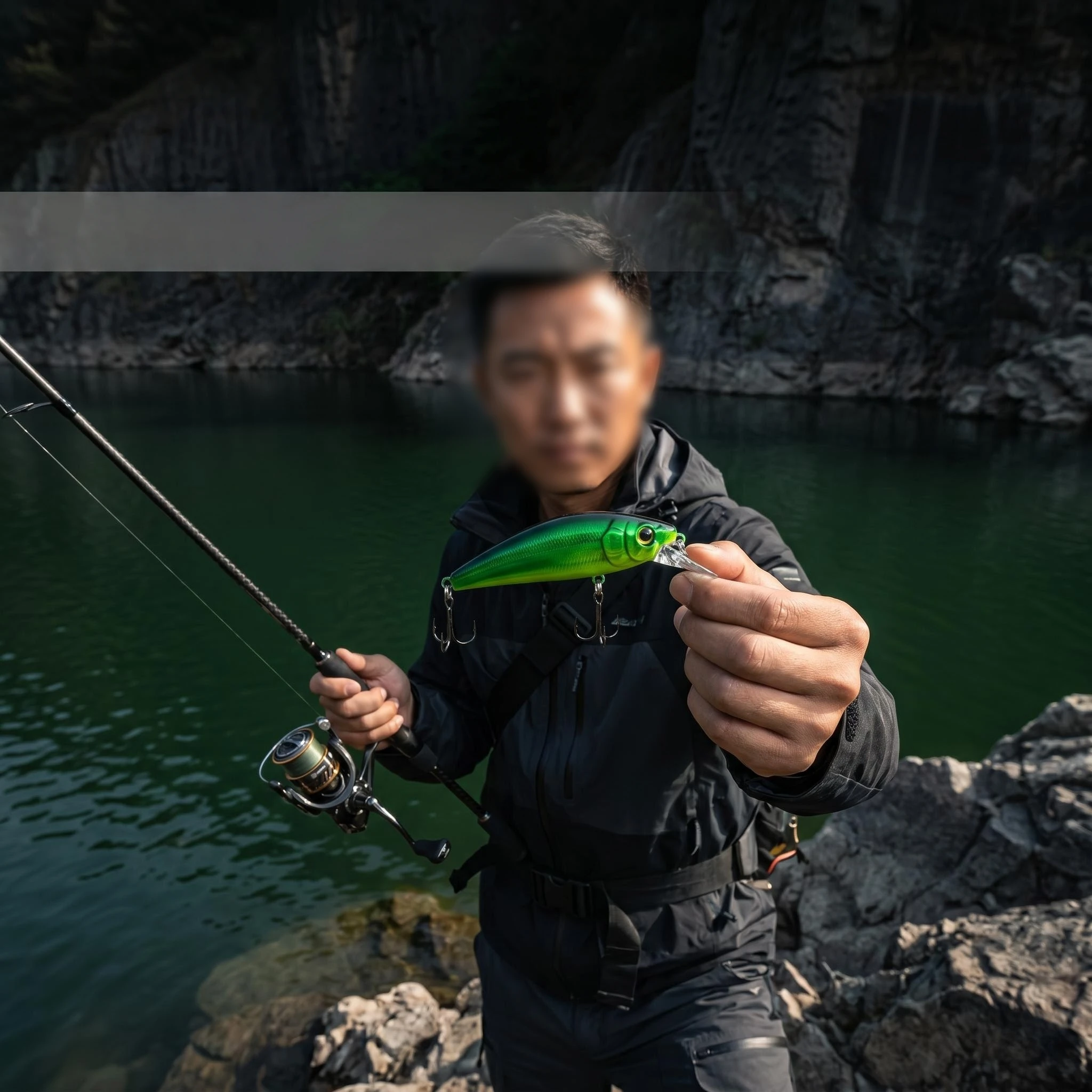 Señuelo minnow de hundimiento lento para lubina y trucha - imagen 4