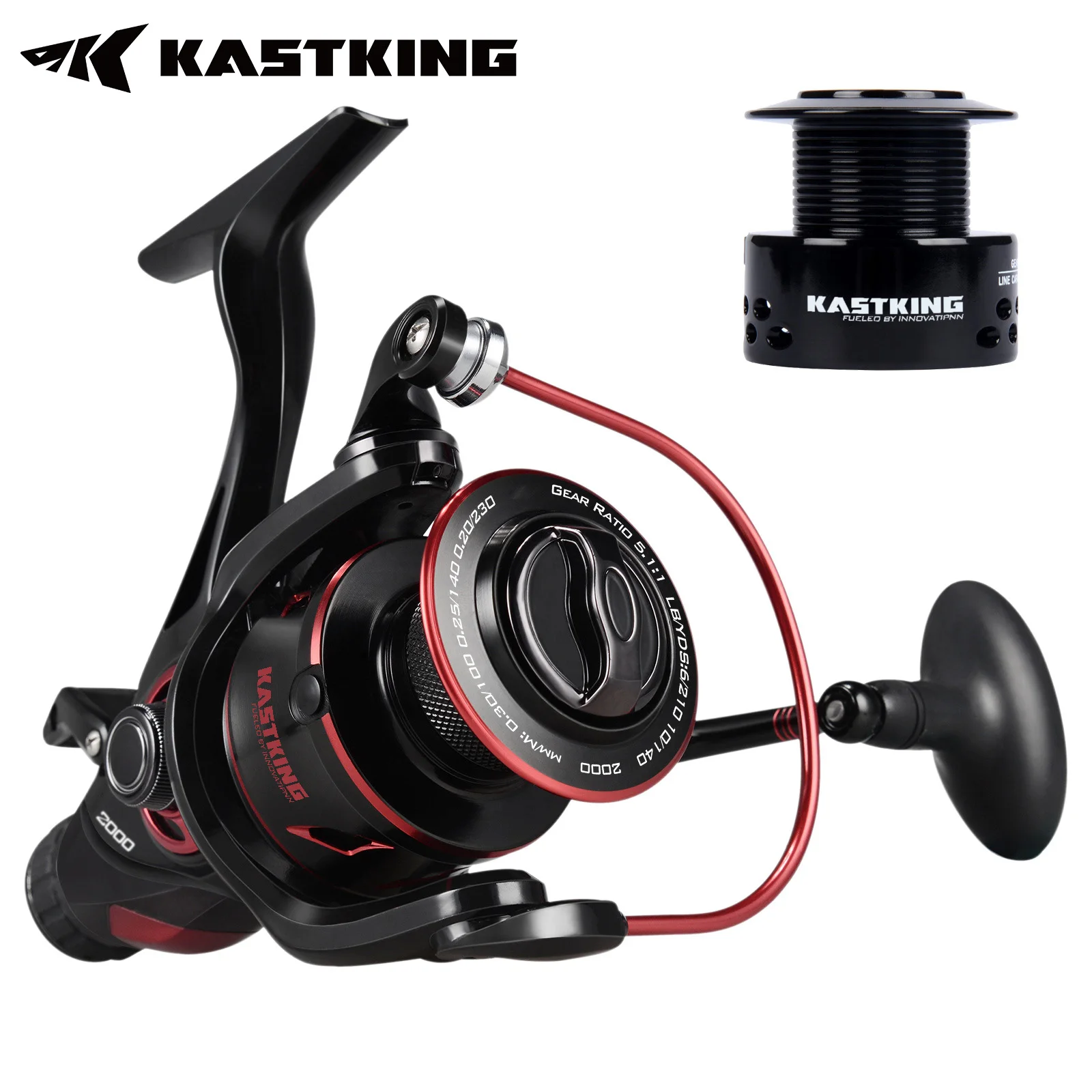 Carrete KastKing Sharky Baitfeeder III con freno de carbono - imagen 3