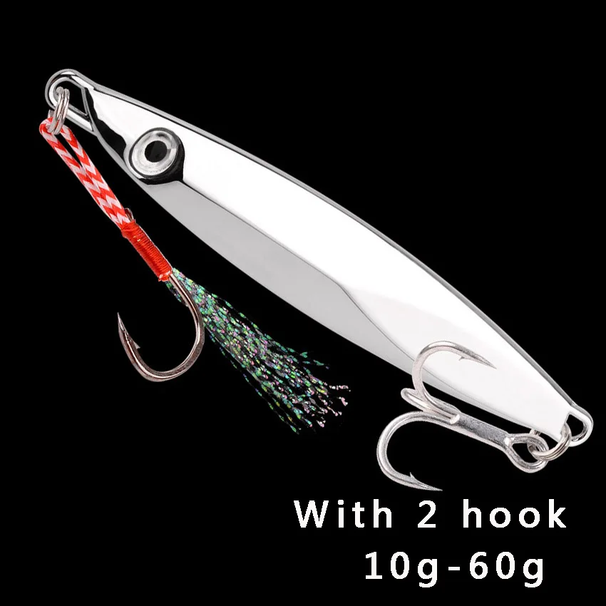 Señuelo metálico de cuchara galvanizada para jigging