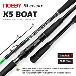 NOEBY X5 Caña de jigging para pesca desde barco en agua salada