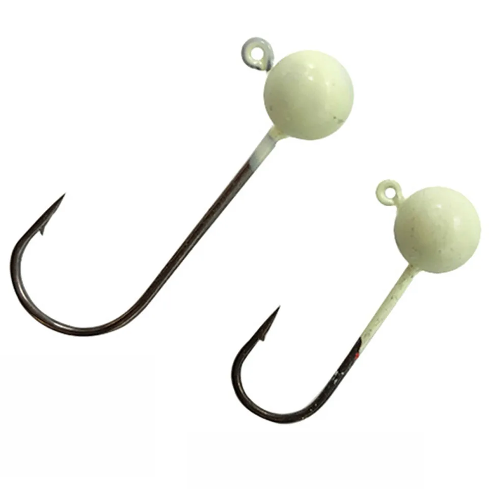 Micro anzuelo jig head bola luminosa para vinilo - imagen 2