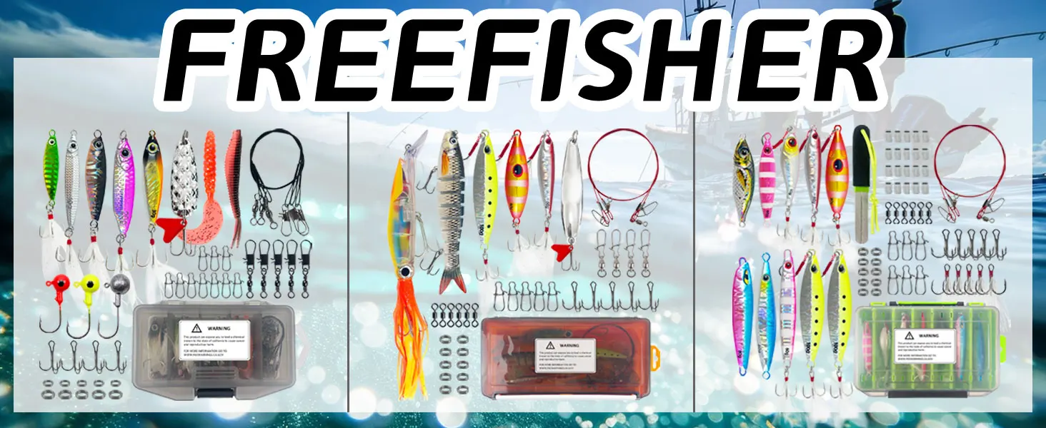 Kit de señuelos FREE FISHER presentación general