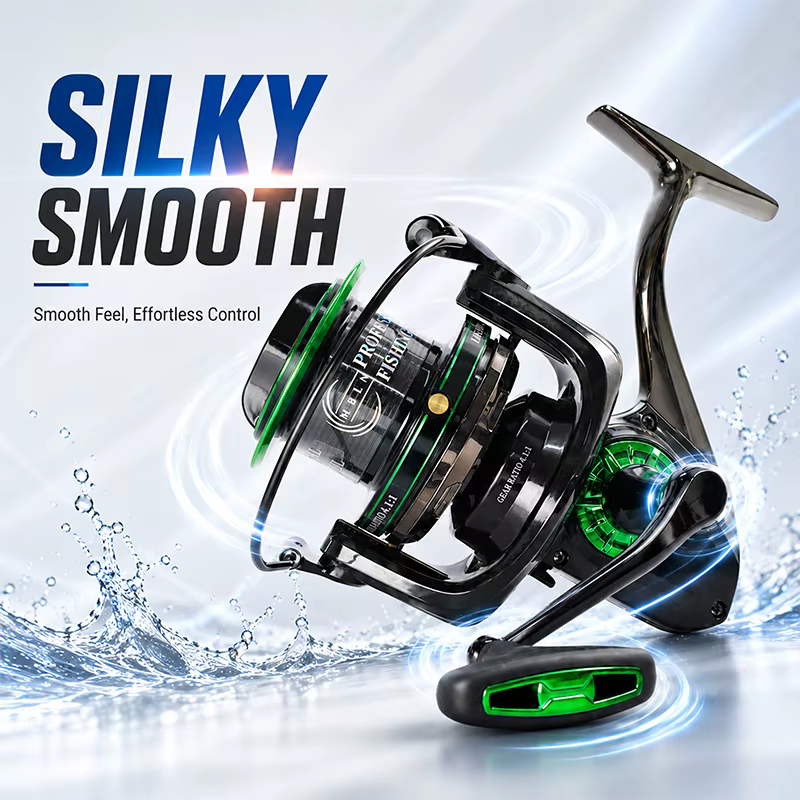 Carrete Spinning MBLN TM 25kg arrastre - Lanzamiento largo para pesca - imagen 2