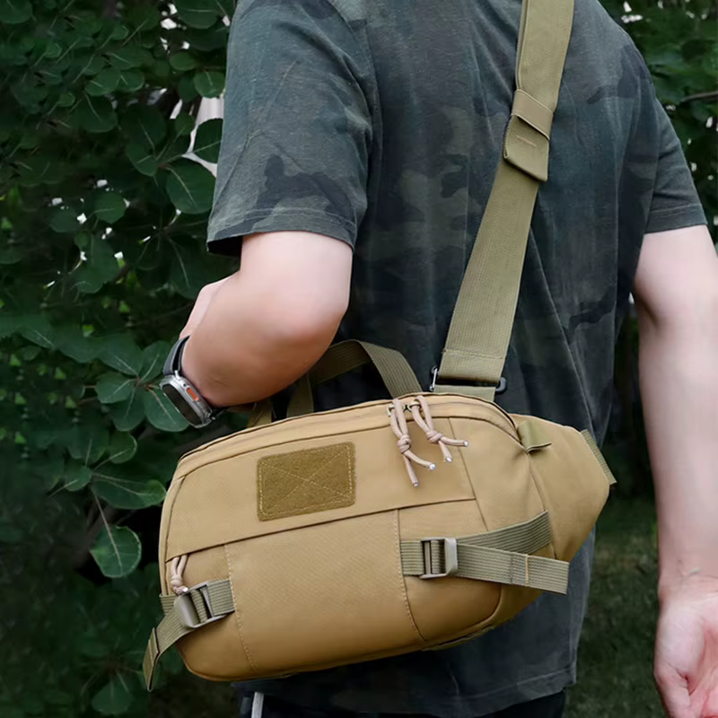 Riñonera de pesca táctica para hombre — Bolsa cruzada para aparejos - imagen 3