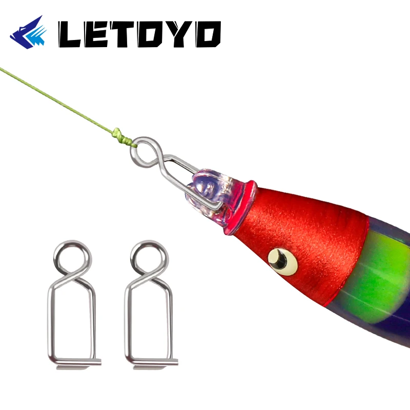 Clips de bloqueo rápido LETOYO 10mm para señuelos de calamar y camarones - imagen 3