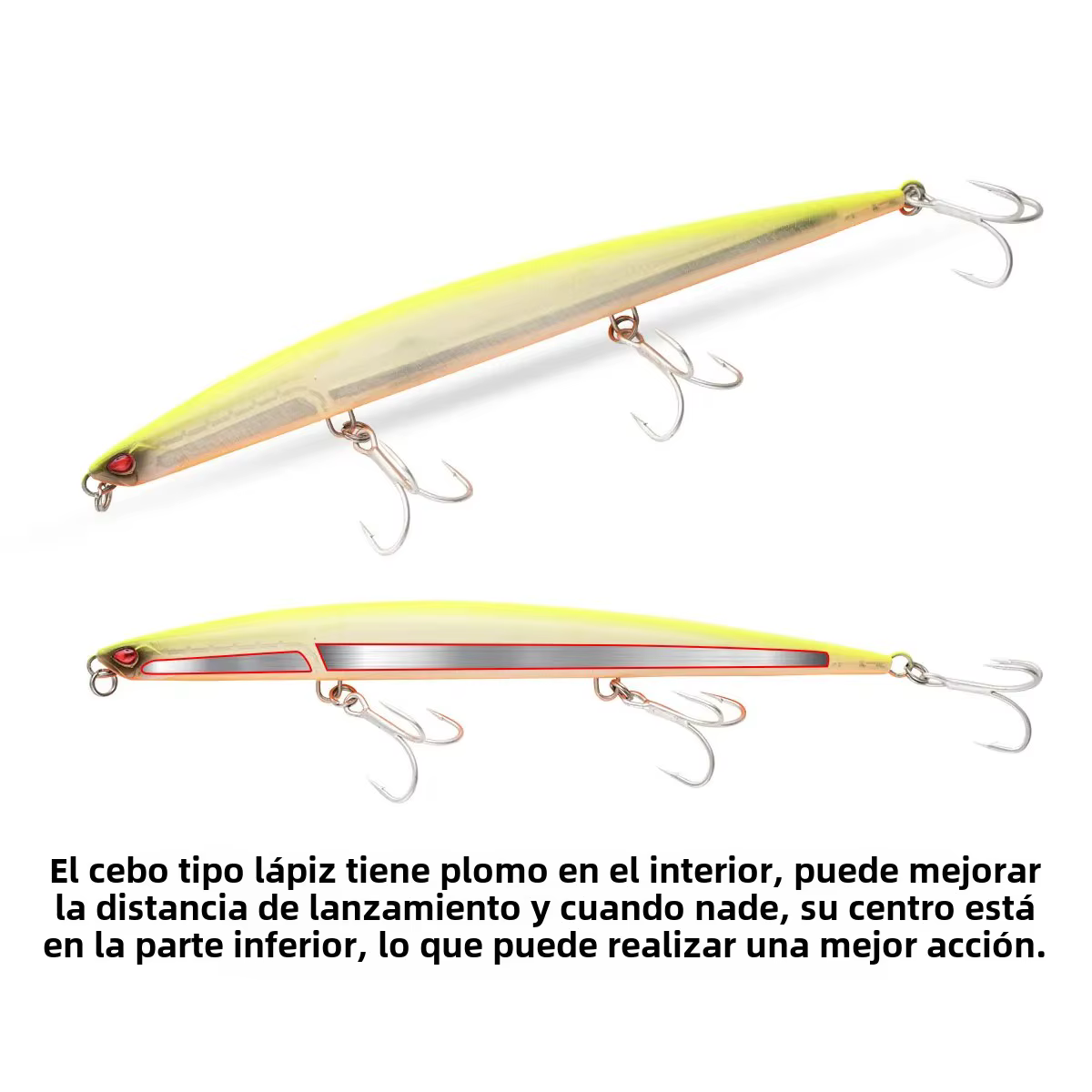 Jerkbait hundimiento pesado – Señuelo de pececillo para lubina - imagen 2