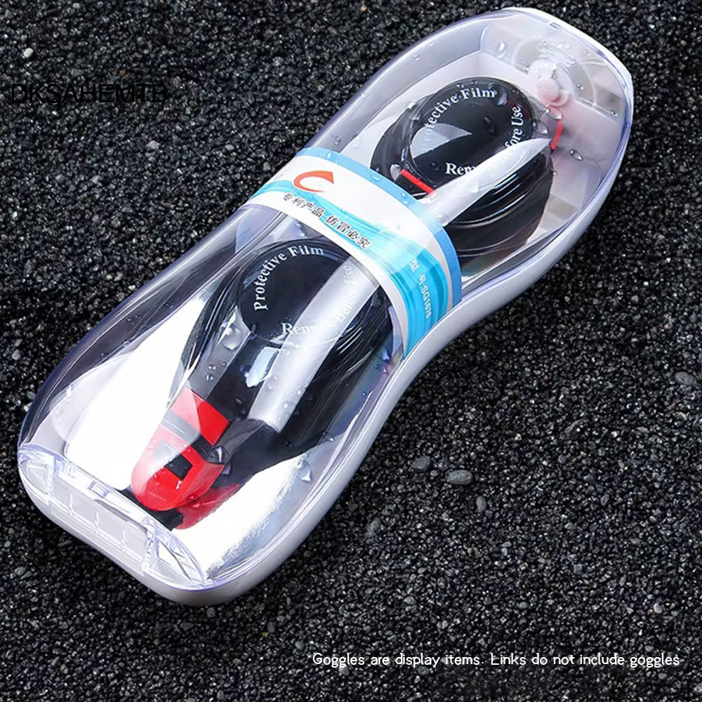 Funda transparente con drenaje para gafas de natación - imagen 5