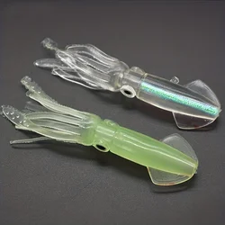 Señuelo Luminoso Suave-Calamar y Pulpo Biónico para Pesca de Arrastre