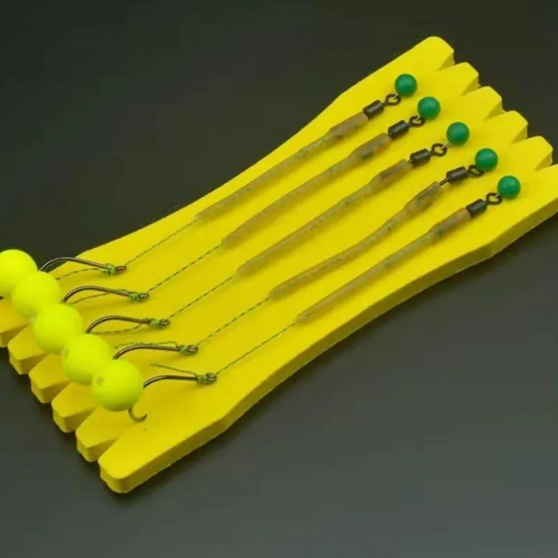 Anzuelos de giro para carpa prefabricados para señuelos y cebos
