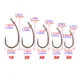 Hirisi anzuelos micro barb PTFE con púas y ojo de acero inoxidable - imagen 2