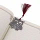 Marcador de libros metálico Búho con borla colgante, regalo escolar - imagen 5