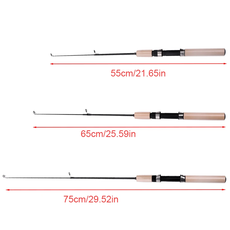 FTK Mini Caña telescópica de pesca de hielo – fibra carbono - imagen 4