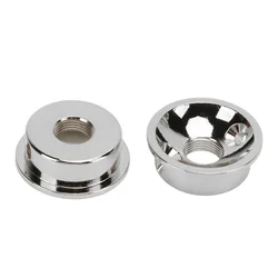 Cubiertas de conector Jackplate metálicas redondas de zinc con tornillos