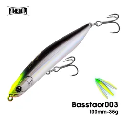 Kingdom Stickbait tipo lápiz hundimiento rápido para lubina y lucio
