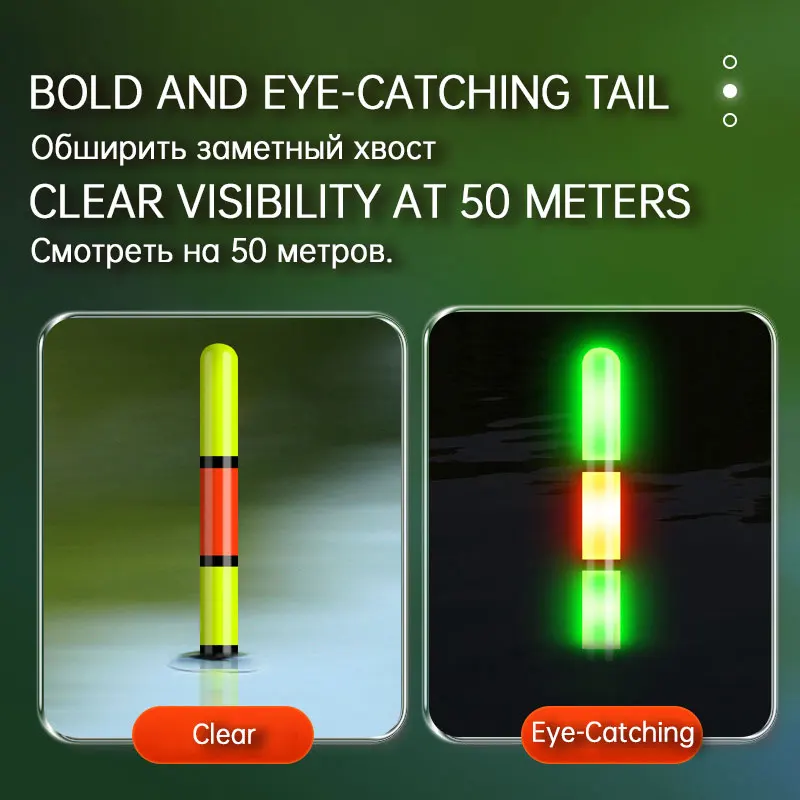 Flotador LED electrónico multicolor para pesca desde roca - imagen 2