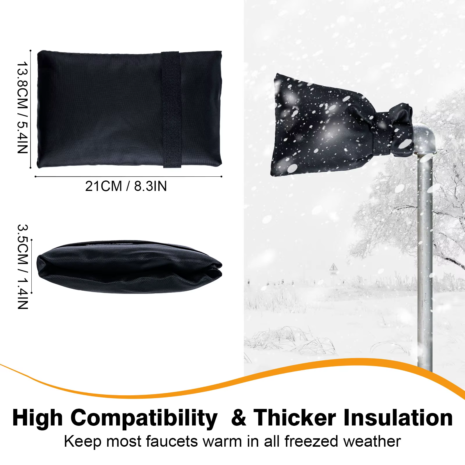 Goture Protector de grifo exterior contra heladas, impermeable - imagen 5