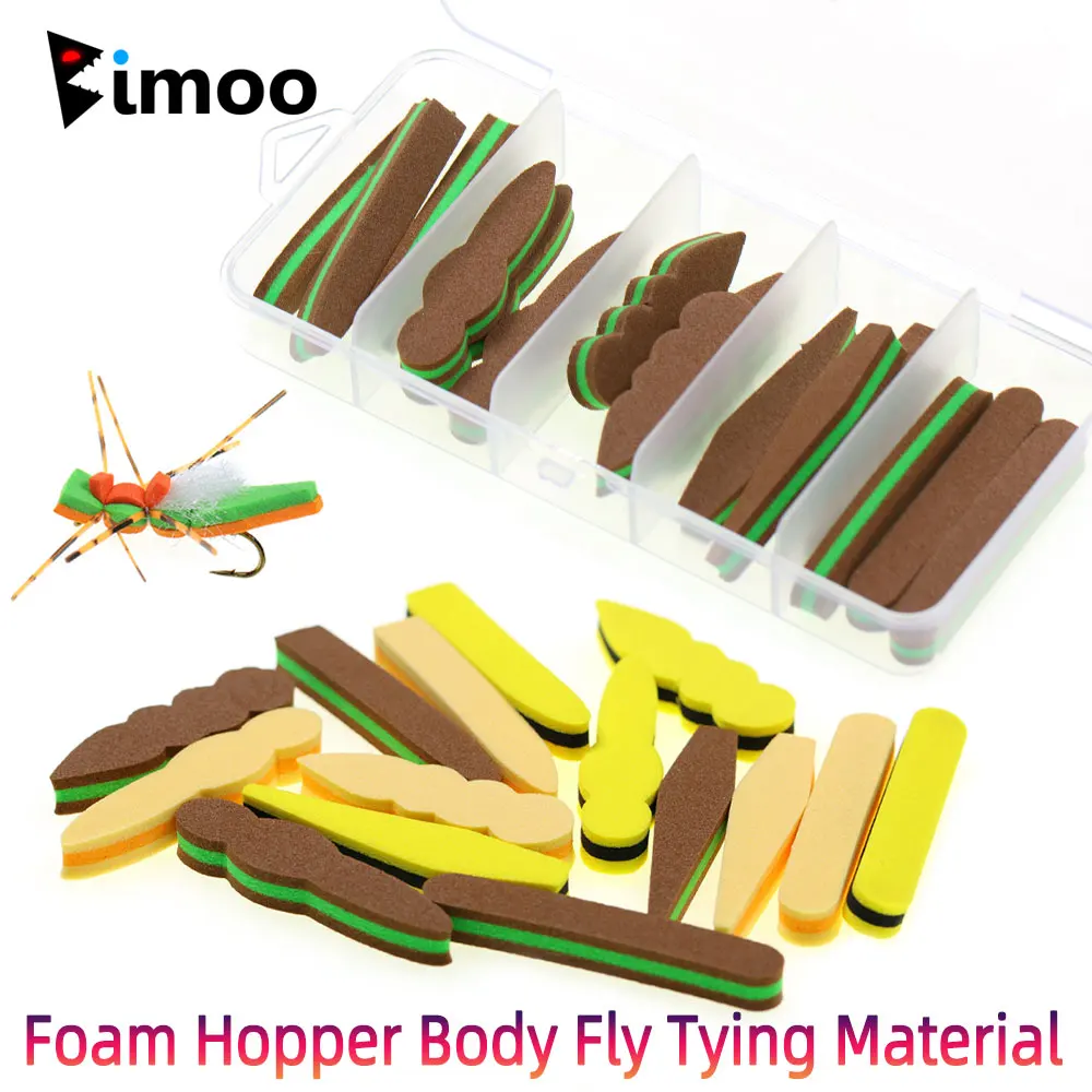 Bimoo Mosca Hopper EVA – Saltamontes flotante para trucha y lubina