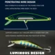 WALK FISH Minnow Wobbler para pesca de lubina, hundimiento lento