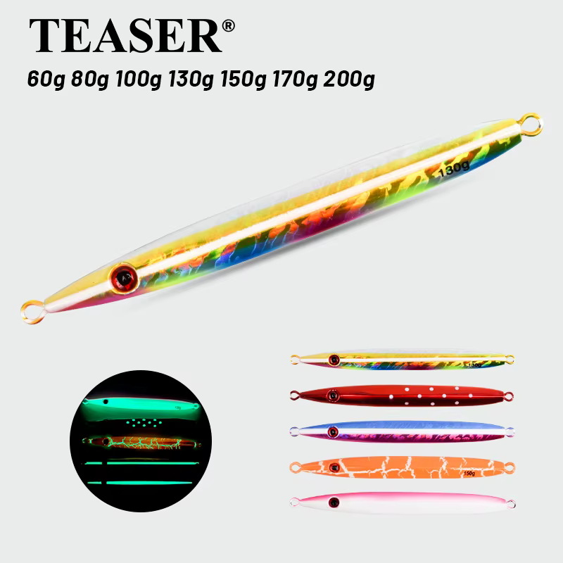 Jig Spinner Luminoso Teaser J85 – Metal duro y caída rápida - imagen 5