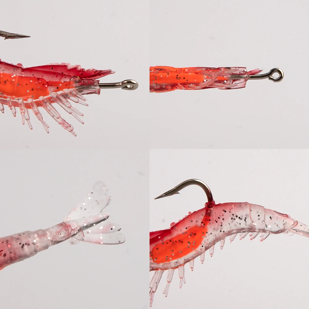 FishingFANS señuelo camarón luminoso biónico con anzuelo para invierno - imagen 4