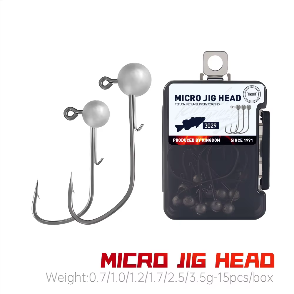 Kingdom Jig Head – Anzuelos con cabeza lastrada para vinilo