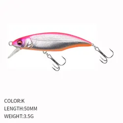 Señuelos Jerkbait Flotantes 50 mm – Cebo Artificial para Carpa