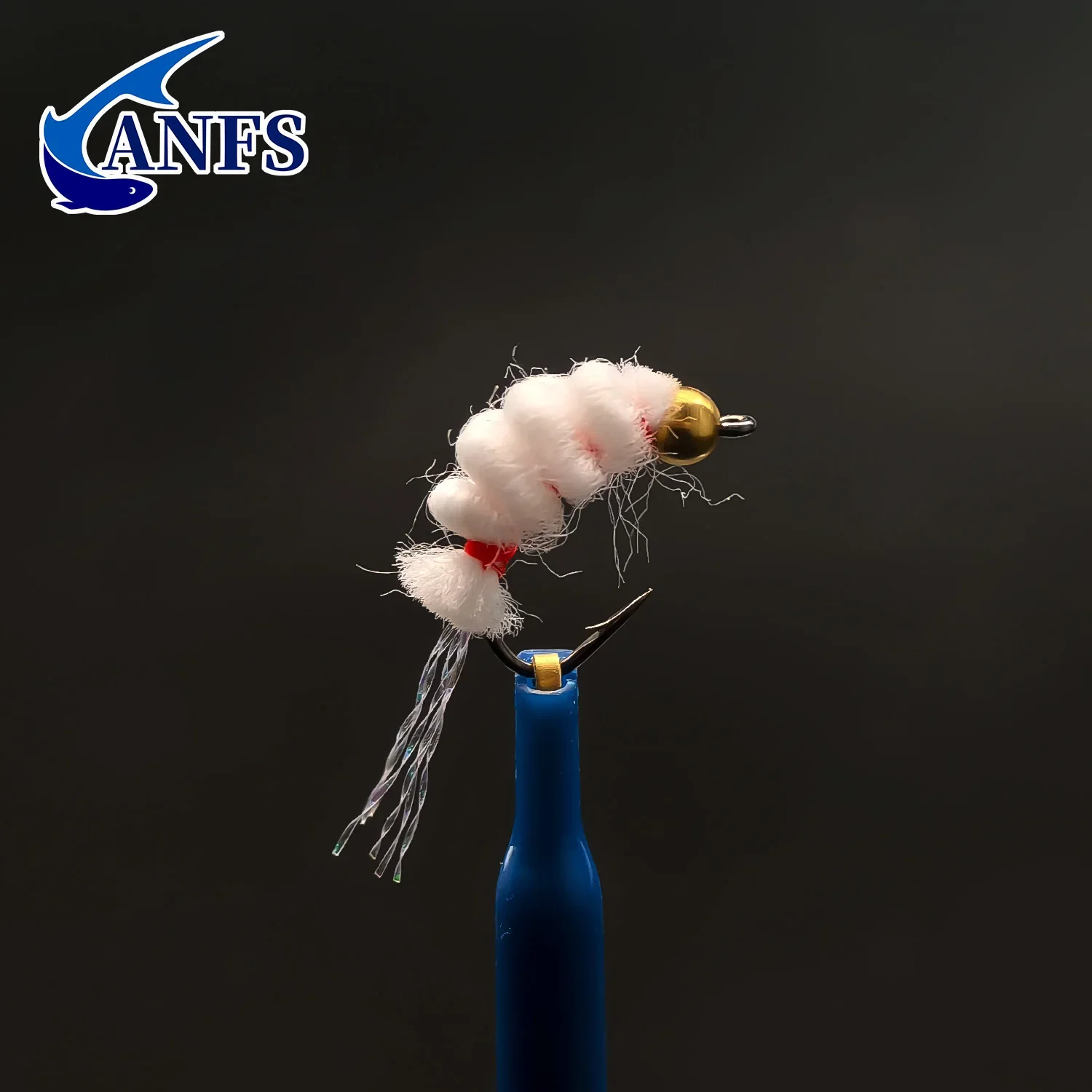 Detalle de moscas ANFS para trucha y steelhead