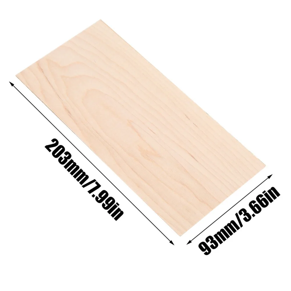 Chapa de arce rectangular para cabeza de guitarra