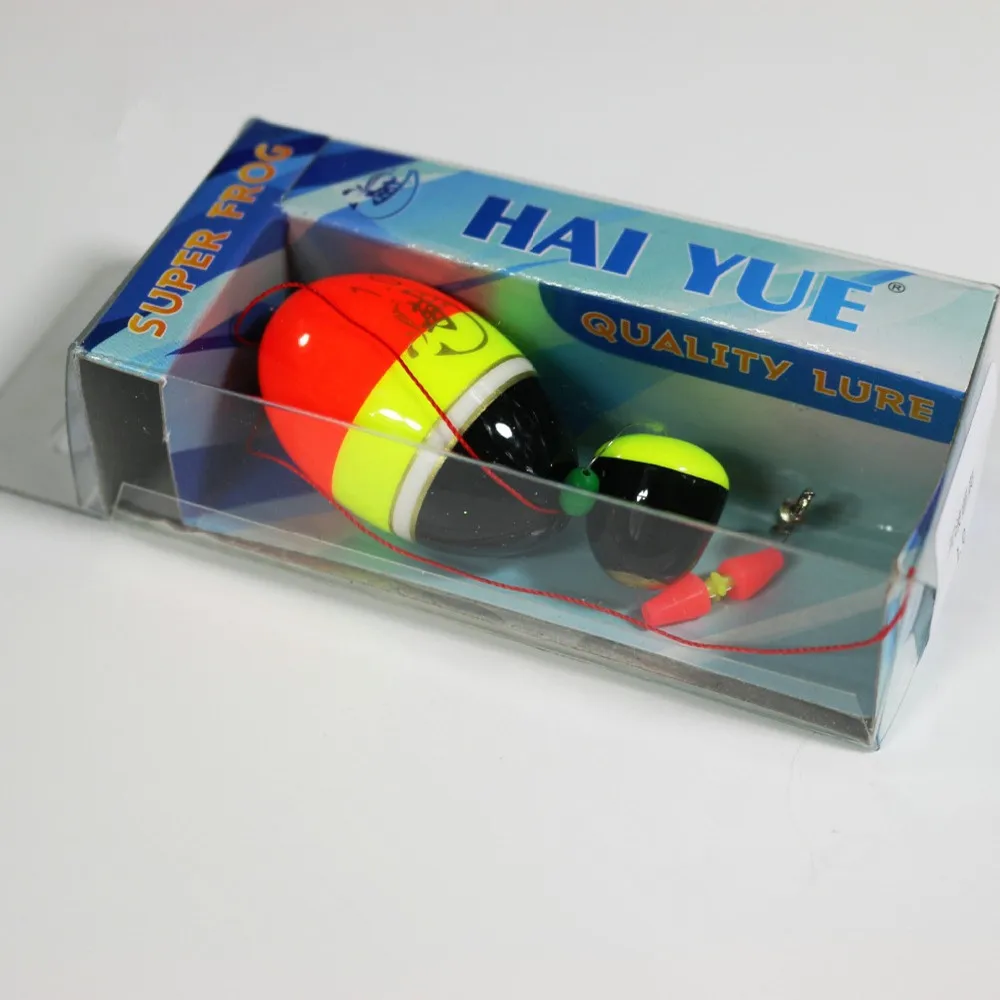 Juego de accesorios de pesca Apopyu con flotador de madera Paulownia