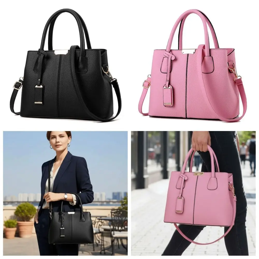 Bolso bandolera de PU elegante para mujer, gran capacidad - imagen 2