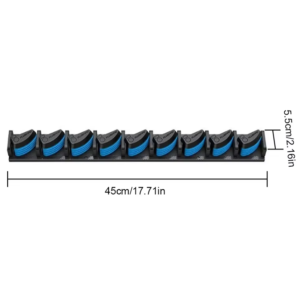 Soporte de pared para cañas de pesca, vertical u horizontal - imagen 4