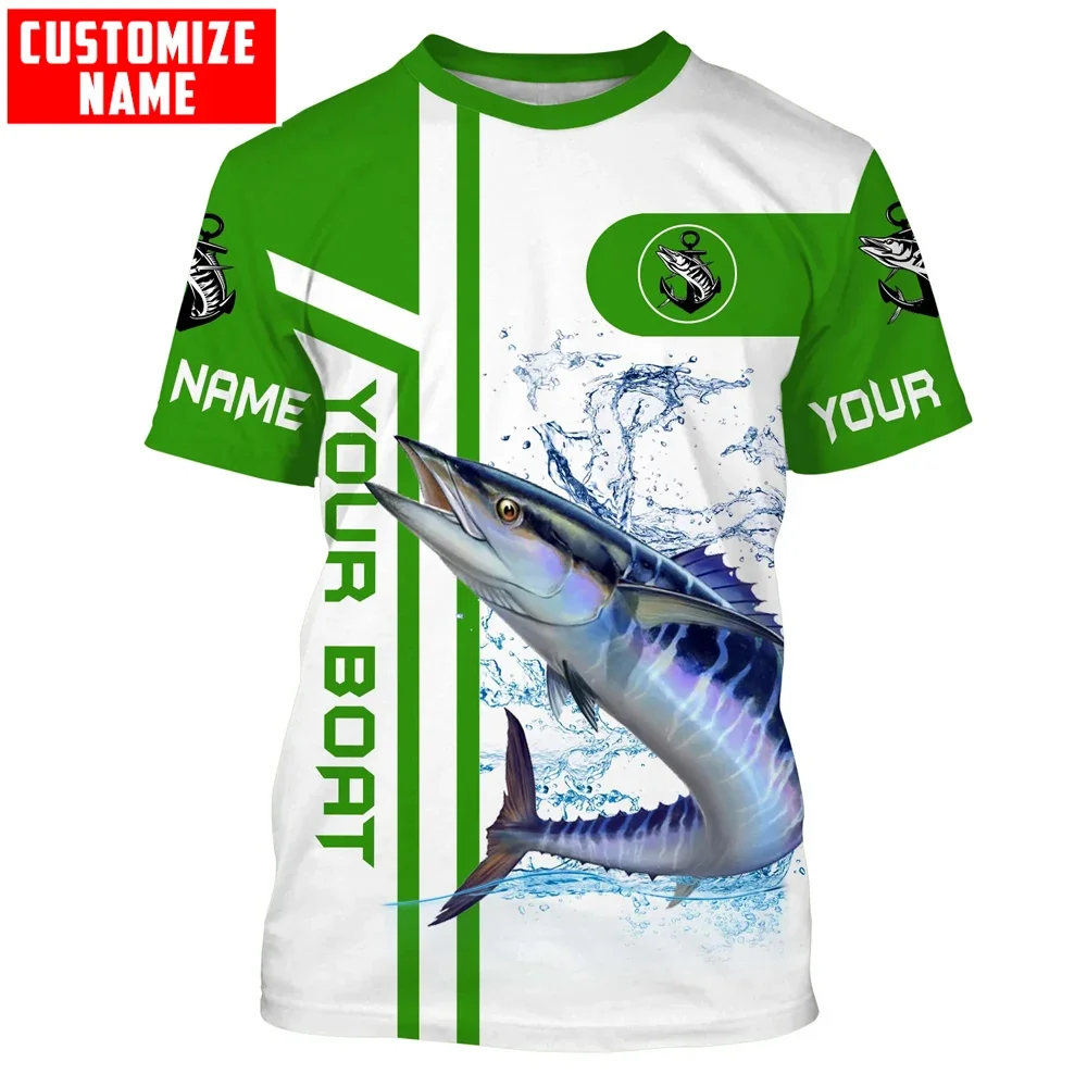 TX270 Camiseta de pesca dorado wahoo – Diseño 3D personalizado - imagen 4