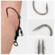 Hirisi Ronnie Rig con anzuelos de púas – montaje carp listo hair