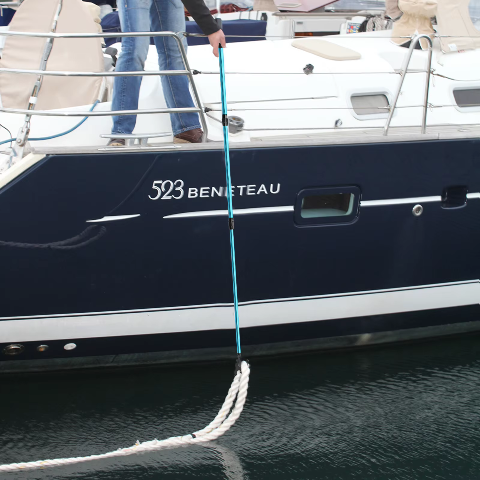 SANLIKE gancho telescópico para barco de aluminio a prueba de óxido - imagen 5